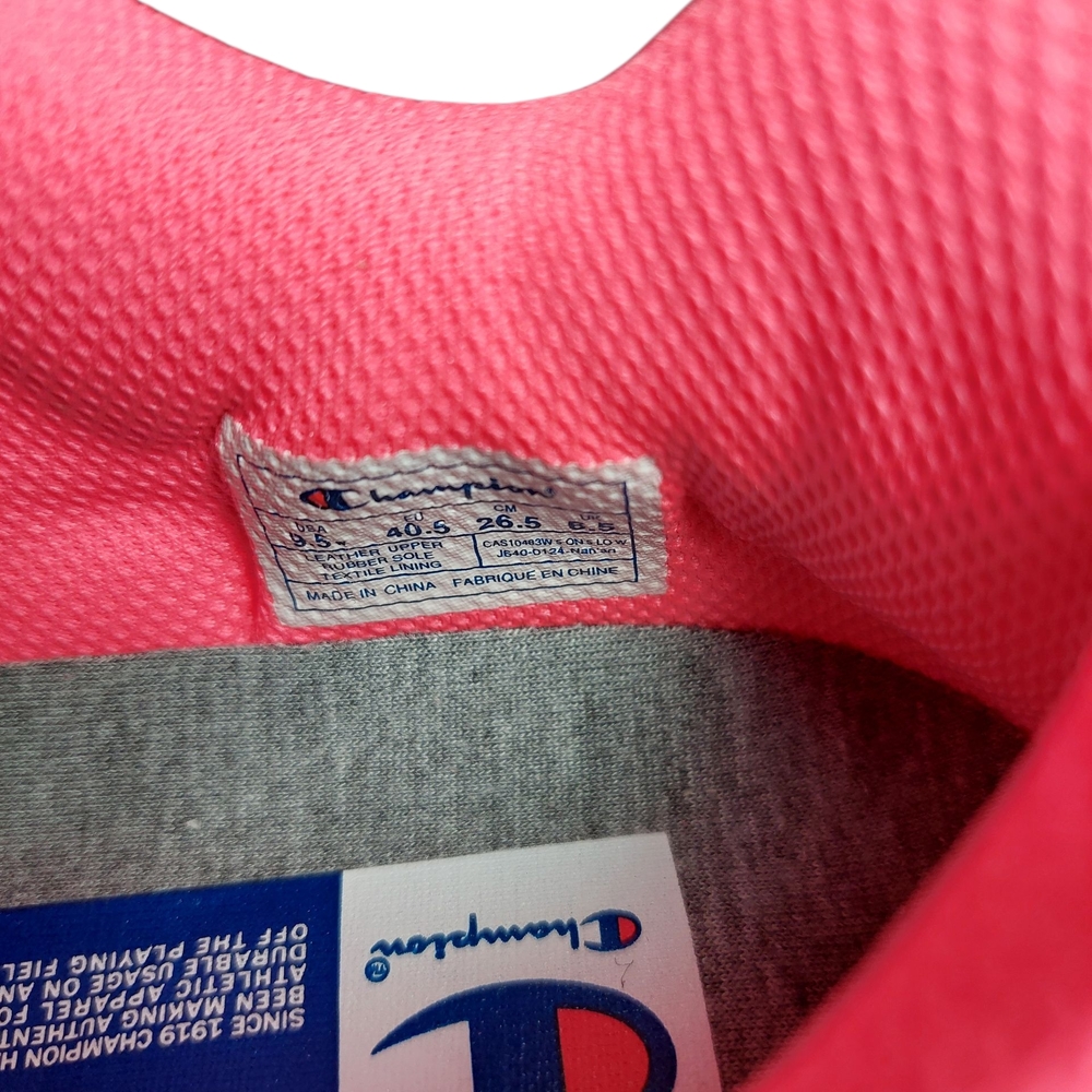 Champion Women's Pink and White Sneakers Size: 9.5 NEW - Picture 7 of 9